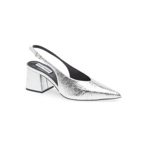 NWT Steve Madden Faryn Slingback Pumps silver size 6.5